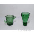 Verre de cactus vert vintage